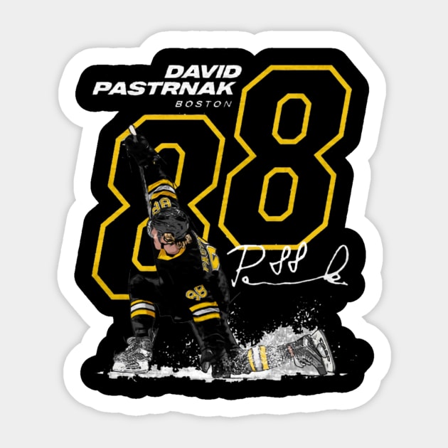 david pastrnak outline Sticker by mazihaya pix